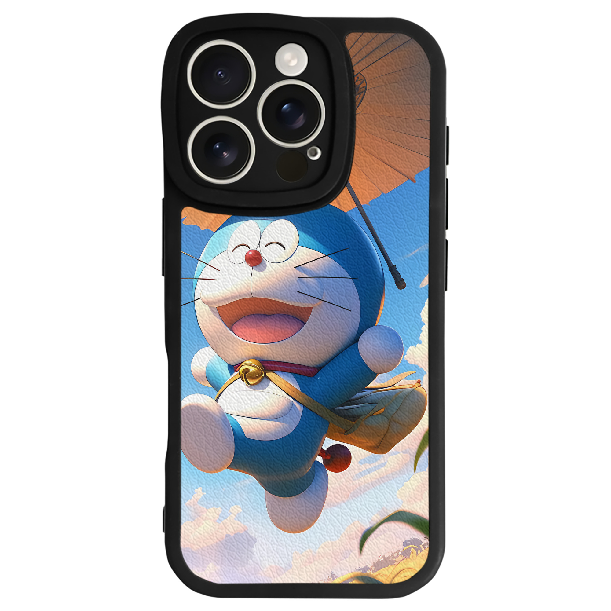 （画像用） ドラえもん Doraemon 【iPhone 16シリーズ対応】シリコンスマホケース（レザー調） 材質：シリコン